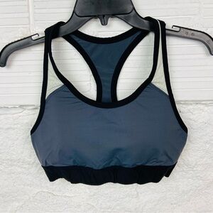 VICTORIAS SECRET PINK ultimate gray breathable yoga active workout sport bra M